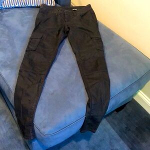 Black Orchid Equinox black skinny stretch cargo jeans 28